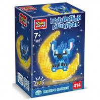 Конструктор "Город мастеров" 3D сборная фигурка с LED-подсветкой Стич 414дет*