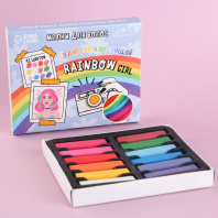 Косметика Сима Ленд Мелки д/волос 12цв Rainbow Girl