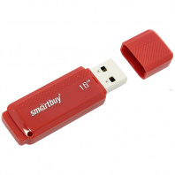 Флешка Smart Buy Dock 16GB, USB 2.0 Flash Drive, красный