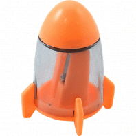 Точилка фигур deVENTE Rocket 1 отверстие, с контейнером и ластиком