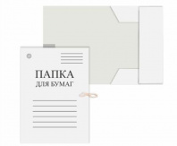 Папка д/бумаг с завязками DOLCE COSTO картон бел.320г/м2