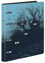 Тетрадь 80л LOREX на кольцах, со смен.блок и/кожа NIGHT HORROR
