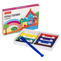 Пластилин 8цв Хатбер Пластилиниум 120гр со стеком