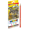 Карандаши 12цв deVENTE Животный мир, пластик, шестигр