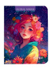 Блокнот А5 мяг.обл Проф-Пресс Gatto Rosso Floral anime 40л фиолетовый