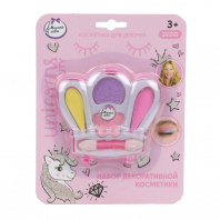 Косметика Милая леди Unicorns Beauty Набор:тени 4цв,аппликатор,футляр-корона