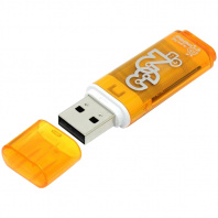 Флешка Smart Buy Glossy 32Gb USB 2.0 Flash Drive, оранжевый