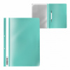 Пластиковый скоросшиватель А4 Erich Krause Fizzy Pastel Mint с перфор, мятный