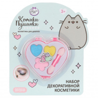 Косметика Милая леди Котики-Пушинки Набор:тени д/век 3цв, футляр-сердце