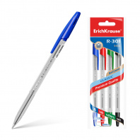 Ручки шариковые набор 4цв Erich Krause R-301 Classic Stick 1мм 44593