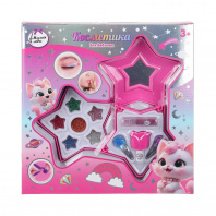 Косметика Милая леди Unicorns Beauty Набор:тени д/век 6цв,помада,лак д/ногтей,заколки,футляр-звезда