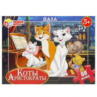 Умные игры Пазлы 60 деталей Коты-аристократы*