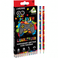 Карандаши 12цв deVENTE Game софт-тач пластик.трехгранные