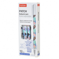 Ручка шариковая Хатбер Patch/Патч, синяя 0,7мм чернила на маслян.основе