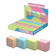 Ластик Erich Krause School cube 22*22*17мм TPR