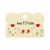 Серьги детские MESHU красные, 3 пары