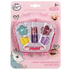 Косметика Милая леди Unicorns Beauty Набор:тени д/век 2цв,тени с блестками,помада,футляр
