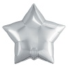 Шар фольга 21/53см Звезда Серебро