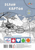 Картон белый А4 5л Апплика Японский сад