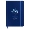 Ежедневник А5 тв.обл BG Flowery Blue, глян.ламин, фольга, недатир 136л линия