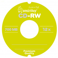 Диск CD-RW 700Mb Smart buy 4-12x Cake Box 10шт