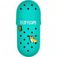 Пенал фигурный deVENTE 20*8*4см EVA Flip Flops бирюзовый