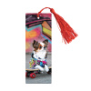 Закладка пластиковая ArtSpace 150*55мм 3D с линейкой, декор.кисточка Funny dog