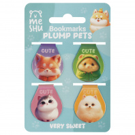 Закладки магнитные набор 4шт MESHU 130*85мм Plum pets