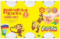 Краски пальчиковые 6цв Каляка-Маляка д/малышей 60мл