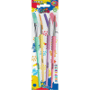 Кисти набор 4шт синтетика deVENTE Pastel (круглые №4,8,12, плоская №10)