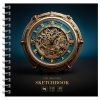 Скетчбук BG 170*170мм 40л спираль тв.обл 120г/м2 Steampunk Time