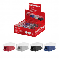 Точилка с контейнером Erich Krause Base Mini, Classic 1 отв ассорти (30)