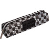 Пенал мягкий deVENTE 210*40*40 квадро, и/кожа Total black